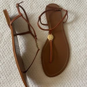 Ralph Lauren Tan Leather Sandal
